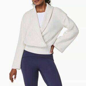 ✨ SPANX AirEssentials Wrap Top | Oatmeal Heather | Size Small | NWT